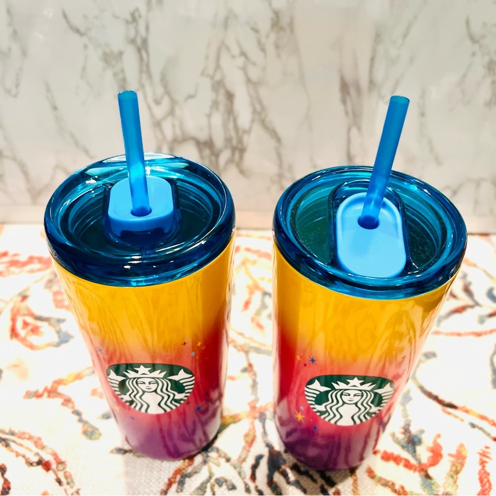 Disney Starbucks 70th Anniversary Gradient Tumblers NWT - Picture 4 of 7